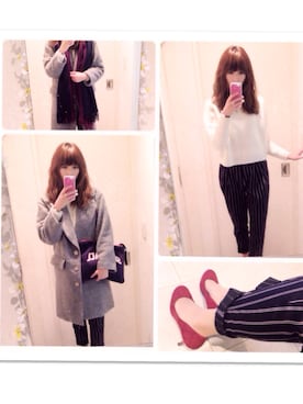 「IENA SLOBE」｜「アイテム（ジャケット/アウター）」を使った、makiさん（レディース・158cm）の冬コーディネート