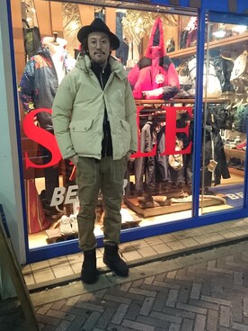 「and wander（アンドワンダー）のアイテム（パンツ）」を使った、naouさん（メンズ・182cm）の冬コーディネート