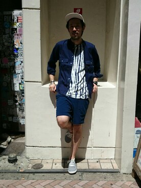 naouさん（メンズ・182cm）の夏コーディネート