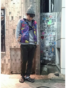 naouさんの「MANASTASH/マナスタッシュ　FLEX CORDUROY CLIMB PANTS」を使ったコーディネート