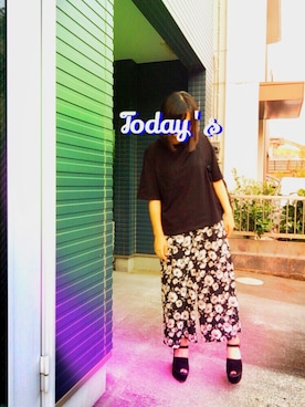 「ACHIEVEのアイテム」を使った、Rinさん（レディース・157cm）の夏コーディネート