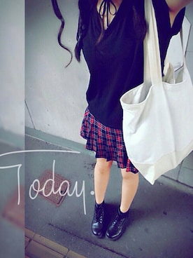 「Episode（エピソード）のアイテム」を使った、KaM.さん（レディース・167cm）の秋コーディネート