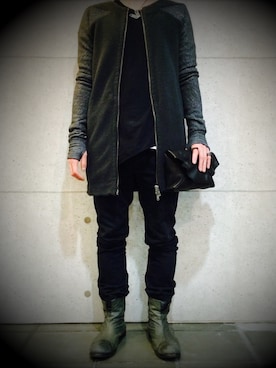 「Kagari Yusuke（カガリユウスケ）のアイテム」を使った、dark_fashionさん（メンズ・172cm）の秋コーディネート