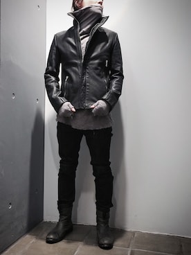 「JULIUS（ユリウス）のアイテム」を使った、dark_fashionさん（メンズ・172cm）の秋コーディネート