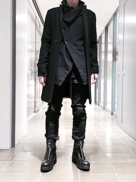 「thom krom」｜dark_fashionさん（メンズ・172cm）の冬コーディネート
