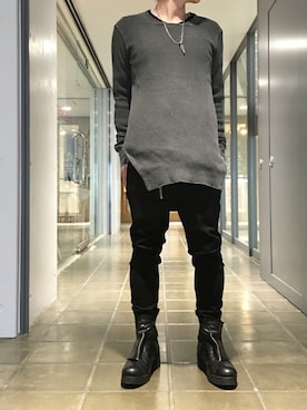 「ロング丈」｜dark_fashionさん（メンズ・172cm）の春コーディネート