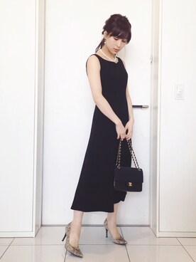 「CLANE（クラネ）のアイテム（パンプス）」を使った、瀬戸晴加さん（レディース・158cm）の冬コーディネート