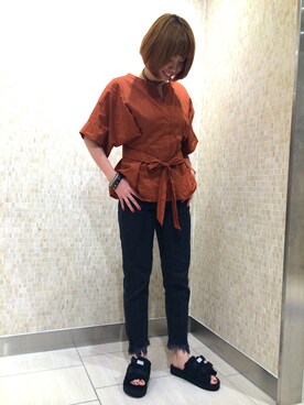 Yurie Banさん(レディース・161cm)の夏コーディネート