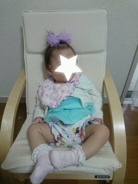 「fafa（フェフェ）のアイテム（パンツ）」を使った、APRICOTさん（キッズ・70cm）の秋コーディネート