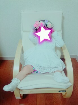 「fafa（フェフェ）のアイテム（パンツ）」を使った、APRICOTさん（キッズ・70cm）の秋コーディネート