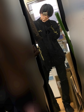 「M.Y.O.B（エム.ワイ.オー.ビー）のアイテム（ニット/セーター）」を使った、tymさん（メンズ・175cm）の秋コーディネート