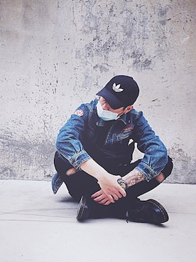 「RADICAL（RADICAL）のアイテム」を使った、蔡孟哲さん（メンズ・176cm）の春コーディネート