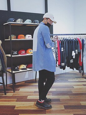 「RADICAL（RADICAL）のアイテム」を使った、蔡孟哲さん（メンズ・176cm）の春コーディネート