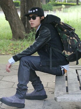 藤田純太さん(メンズ・177cm)の秋コーディネート