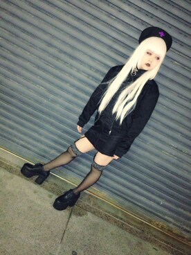 「halloween」｜「アイテム（ブルゾン）」を使った、もーさんさん（レディース・154cm）の秋コーディネート