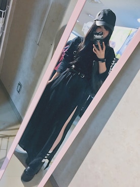 「FIG&VIPER（フィグアンドバイパー）のアイテム（キャップ）」を使った、もーさんさん（レディース・154cm）の春コーディネート