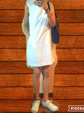 「JIL SANDER（ジルサンダー）のアイテム（ワンピース/ドレス）」を使った、unzipさん（レディース・164cm）の夏コーディネート