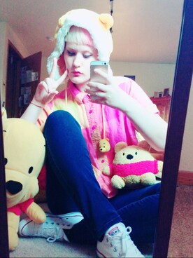 「plaid」｜「アイテム（帽子）」を使った、Patricia Maryさん（レディース・173cm）の秋コーディネート