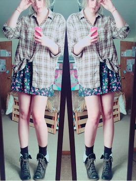 「FOREVER 21（フォーエバー トゥエンティーワン）のアイテム（パンツ、その他）」を使った、Patricia Maryさん（レディース・173cm）の秋コーディネート