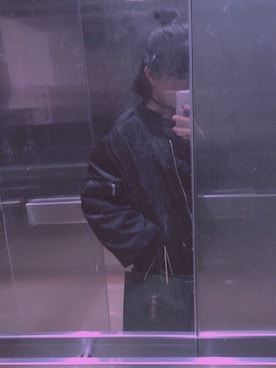 「cheap monday」｜「アイテム（ブルゾン）」を使った、Chan Kobiさん（レディース・160cm）の春コーディネート