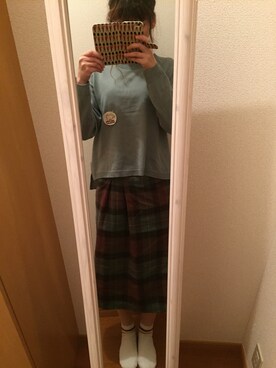 「福袋コーデ」｜「アイテム（スカート）」を使った、し ば  ち ゃ んさん（レディース・158cm）の冬コーディネート