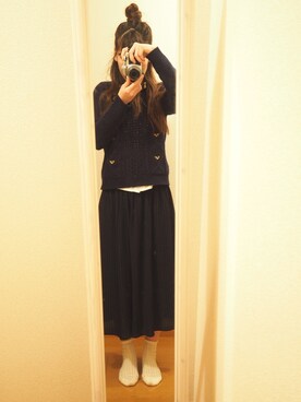 「さしいろ」｜「アイテム（その他）」を使った、し ば  ち ゃ んさん（レディース・158cm）の秋コーディネート