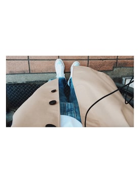 「NOMBRE IMPAIR（ノンブルアンペール）のアイテム（パンツ）」を使った、HARUNAさん（レディース・169cm）の冬コーディネート