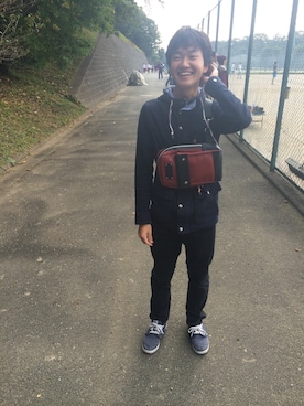 「スポーツ観戦」｜shunyaaaaさん（メンズ・165cm・10代）の秋コーディネート