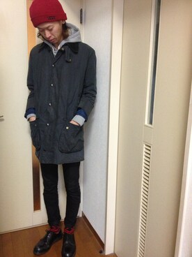 「SHIPS（シップス）のアイテム（その他アウター）」を使った、すだちさん（メンズ・183cm）の冬コーディネート