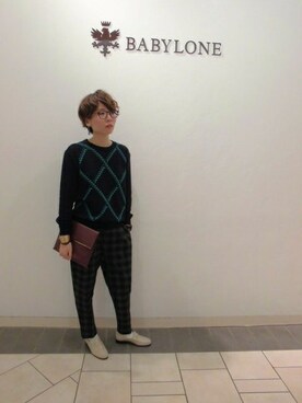 BABYLONE　梅田店さん（レディース・162cm）の冬コーディネート