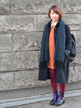 「used mix」｜「アイテム（トレンチコート）」を使った、PORTE SAPPOROさん（レディース・153cm）の春コーディネート