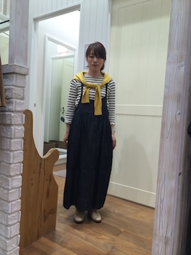 「Pont de Chalons（ポンデシャロン）のアイテム」を使った、かおりさん（レディース・153cm）の秋コーディネート