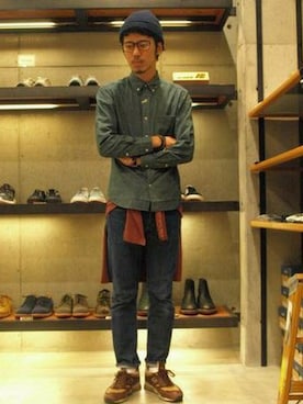 「URBAN RESEARCH（アーバンリサーチ）のアイテム（ニットキャップ/ビーニー）」を使った、shibataniさん（メンズ・180cm）の秋コーディネート