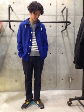 「URBAN RESEARCH（アーバンリサーチ）のアイテム（カバーオール）」を使った、shibataniさん（メンズ・180cm）の冬コーディネート