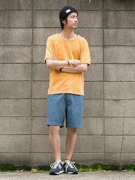 「URBAN RESEARCH（アーバンリサーチ）のアイテム（ニットキャップ/ビーニー）」を使った、shibataniさん（メンズ・180cm）の夏コーディネート