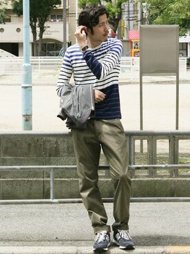 「URBAN RESEARCH（アーバンリサーチ）のアイテム（ミリタリージャケット）」を使った、shibataniさん（メンズ・180cm）の夏コーディネート