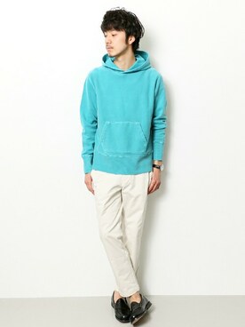 「ブルー x ホワイト」｜shibataniさん（メンズ・180cm）の春コーディネート