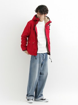 「URBAN RESEARCH Sonny Label（アーバンリサーチサニーレーベル）のアイテム（マウンテンパーカー）」を使った、shibataniさん（メンズ・180cm）の秋コーディネート