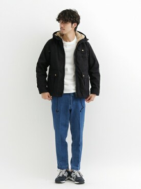 「URBAN RESEARCH Sonny Label（アーバンリサーチサニーレーベル）のアイテム（マウンテンパーカー）」を使った、shibataniさん（メンズ・180cm）の秋コーディネート