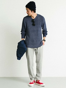 shibataniさん（メンズ・180cm）の冬コーディネート