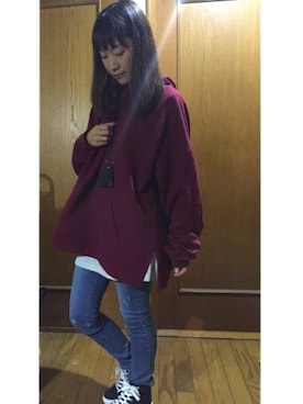 「LUC DNM （ラックデニム）のアイテム」を使った、nojimoさん（レディース・154cm）の秋コーディネート