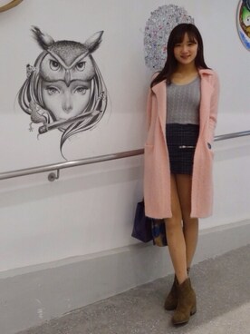 「AS KNOW AS」｜「アイテム（ジャケット/アウター）」を使った、NicoleChanさん（レディース・167cm）の冬コーディネート