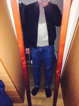 naoさん（メンズ・165cm）の冬コーディネート