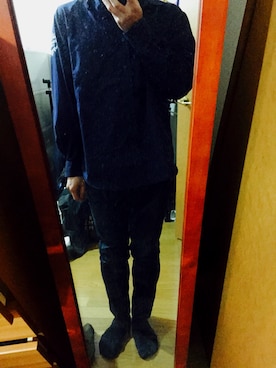 「赤い靴」｜「アイテム（スニーカー）」を使った、naoさん（メンズ・165cm）の秋コーディネート