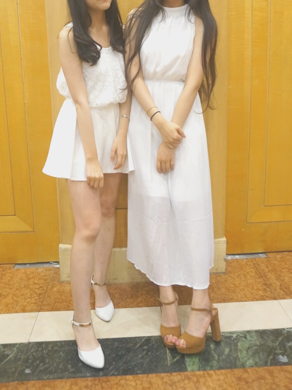 「卒業式、森ガール、ootd、謝恩会、花嫁、summer、春コーデ、dress、夏、森林系」｜「H&Mのアイテム（シューズ、その他）」を使った、sherylさん（レディース・170cm）の夏コーディネートの1枚目の写真