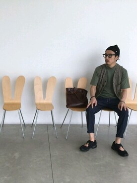 「Johnbull Private labo（ジョンブルプライベートラボ）のアイテム（その他）」を使った、tatさん（メンズ・173cm）の秋コーディネート