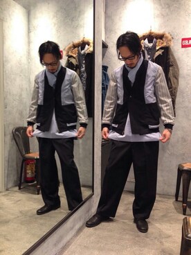 「Johnbull Private labo（ジョンブルプライベートラボ）のアイテム（その他）」を使った、tatさん（メンズ・173cm）の秋コーディネート