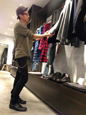 「Johnbull Private labo（ジョンブルプライベートラボ）のアイテム（その他）」を使った、tatさん（メンズ・173cm）の秋コーディネート