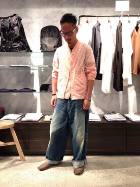 「Johnbull Private labo（ジョンブルプライベートラボ）のアイテム（その他）」を使った、tatさん（メンズ・173cm）の秋コーディネート