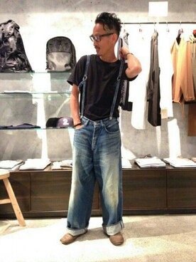 「Johnbull Private labo（ジョンブルプライベートラボ）のアイテム（その他）」を使った、tatさん（メンズ・173cm）の秋コーディネート